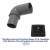 Replacement Elbow for SleepStyle CPAP Machine