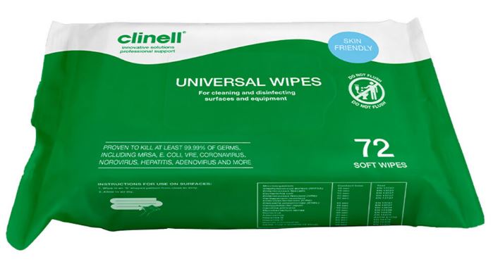 Clinell Offer 72 Wipes