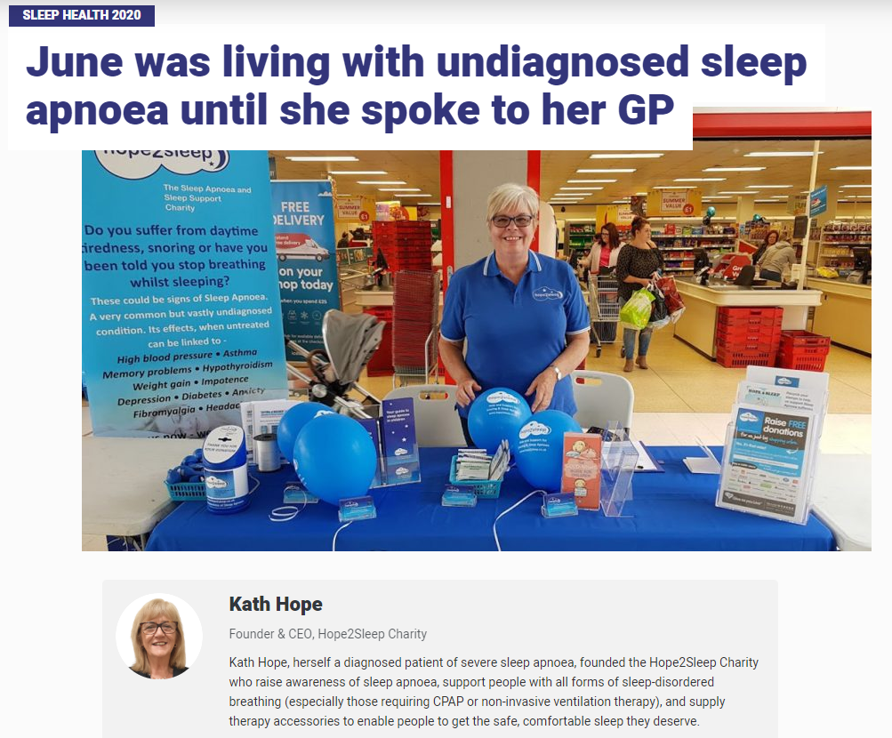 June Rymer's Story - Patient with Sleep Apnoea