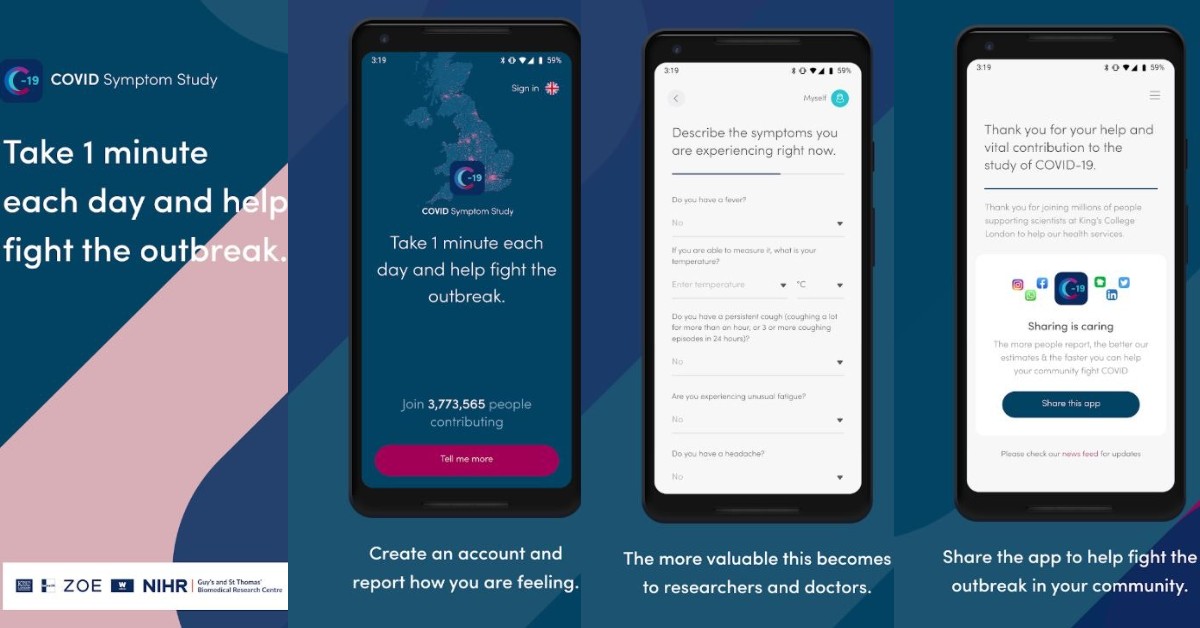 COVID Symptom Study App - Zoe