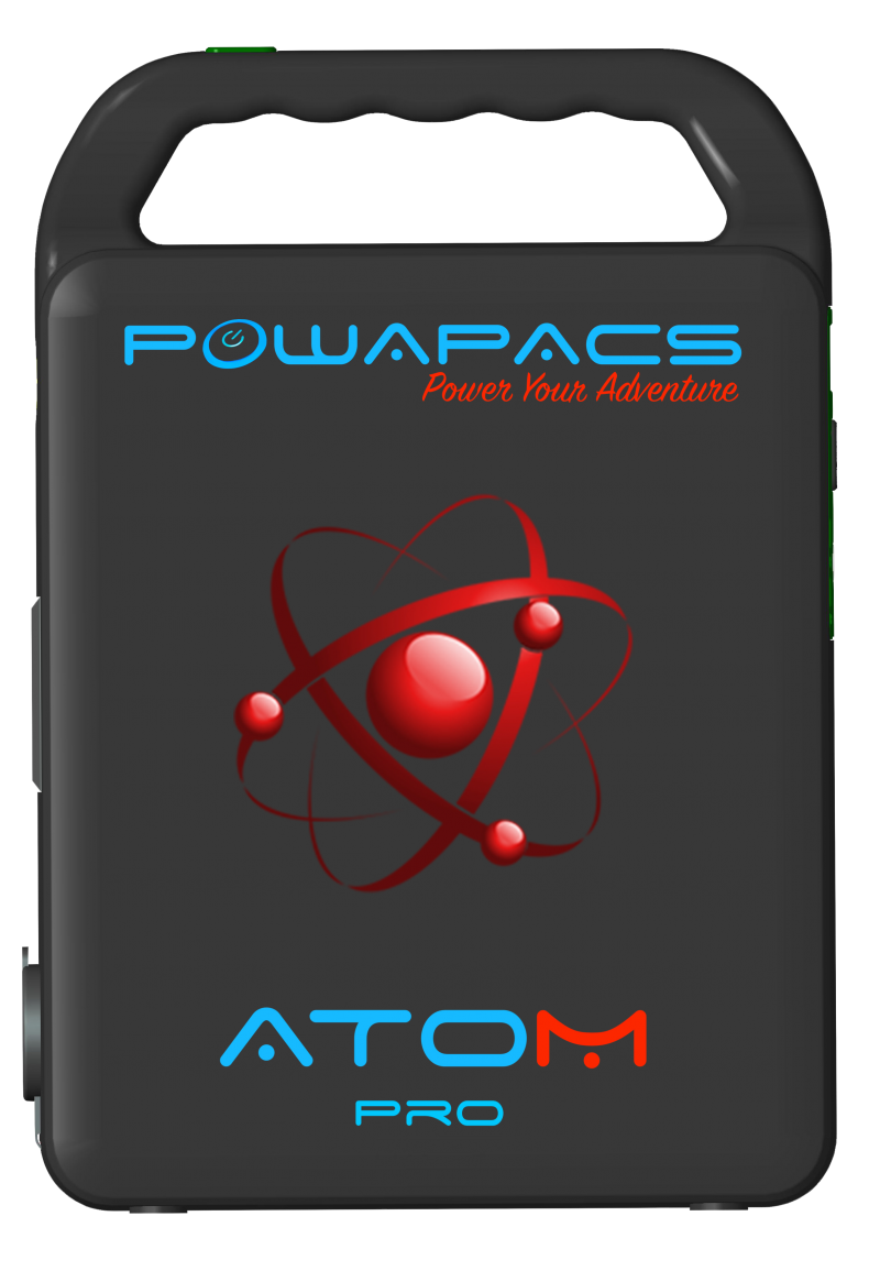 Atom the ultimate fishing battery powerpack with 0ptional solar charging 