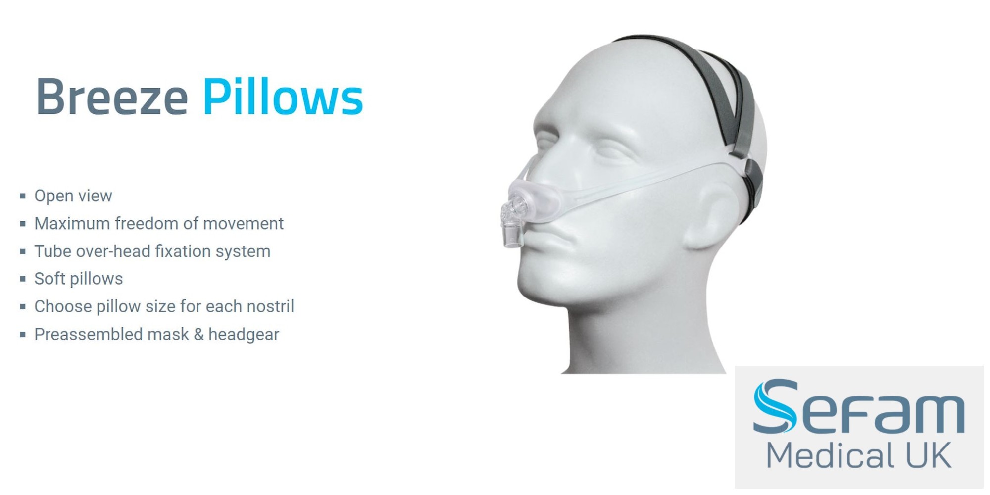 Breeze Pillows Nasal Mask Diagram
